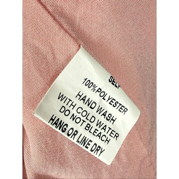 In the beginning Los Angeles pink chiffon tiered dress size Small - Picture 9 of 9